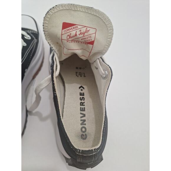 Converse Run Star Hike Low Black White Gum 168816C Womens 5.5 Mens 4- Excellent - Picture 6 of 9